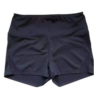 Z by Zella High Waist Stretch Shorts Workout XL (14/16) Juniors Black Bike GYM